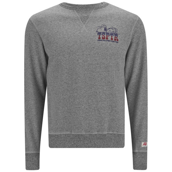 Round Neck Grey Marl Pullover Sweatshirt