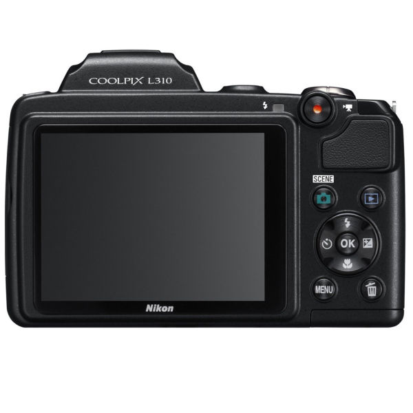 Nikon Coolpix L310 Compact Digital Camera - Black (14.1MP, 21x Optical Zoom) 3 Inch LCD 