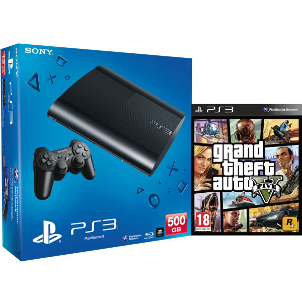 PS3: New Sony PlayStation 3 Slim Console (500 GB) - Black ...