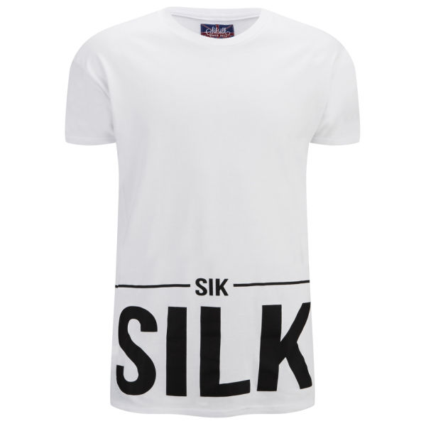 Sik Silk Men's Sik T-Shirt - White Clothing | TheHut.com