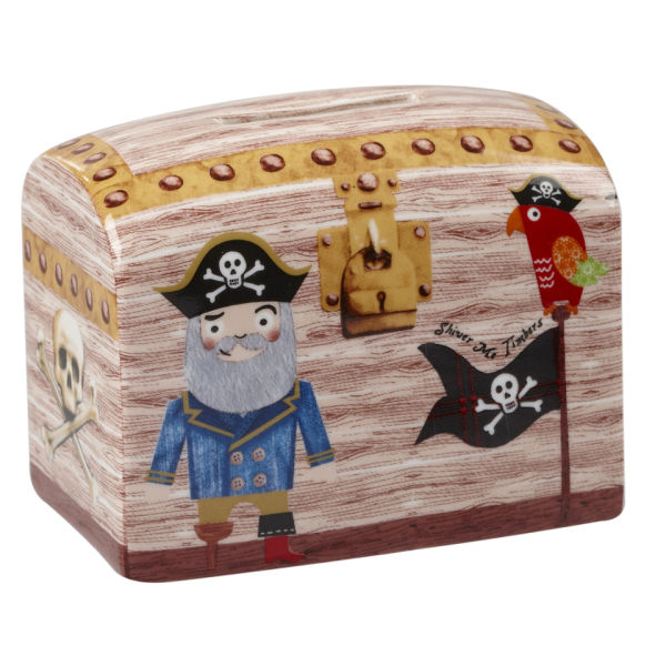 Little Rhymes Pirates Treasure Chest Money Box Gift Box Multi