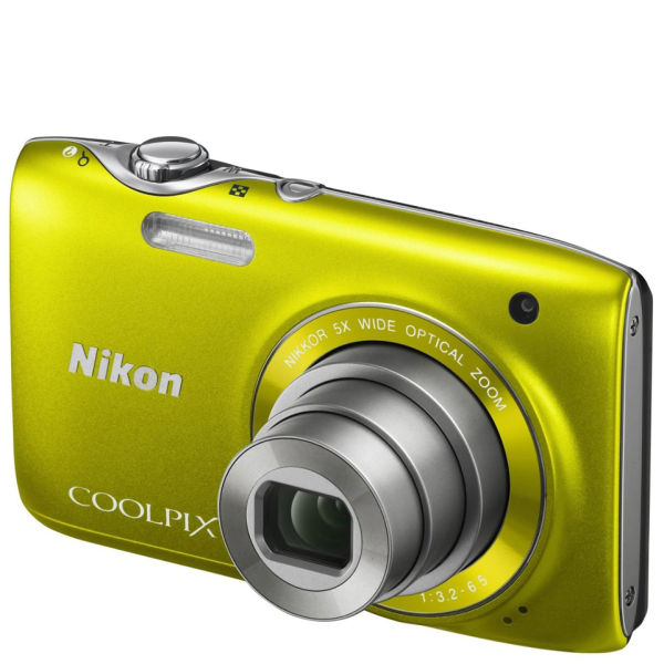 Nikon Coolpix S3100 Compact Digital Camera Yellow (14MP, 5x Optical