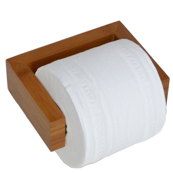Wireworks Bamboo Toilet Roll Holder Homeware