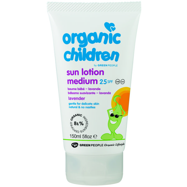 Green People Lavender Children's Sun Lotion Spf25 (150ml) Free