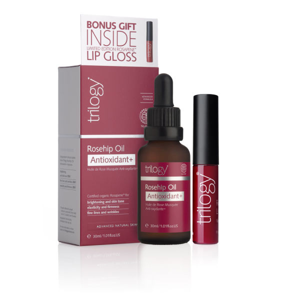 Trilogy Rosehip Oil Antioxidant With Lip Gloss Free Shipping Lookfantastic