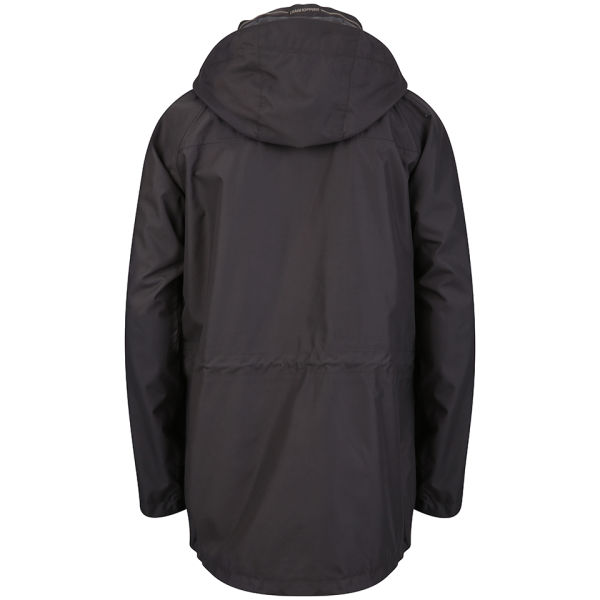 Craghoppers Men's Monroe Long Jacket Black Pepper Clothing