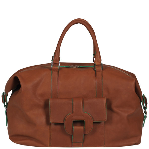 Leather handbag Louis Quatorze Orange in Leather - 19740227