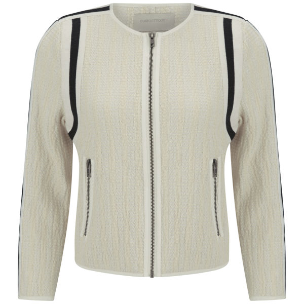 Custommade Women's Cotton Jacket - Egret White - Free UK Delivery over £50