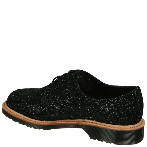 Dr. Martens Made in England Women's 1461 3Eye Shoes Black Glitter