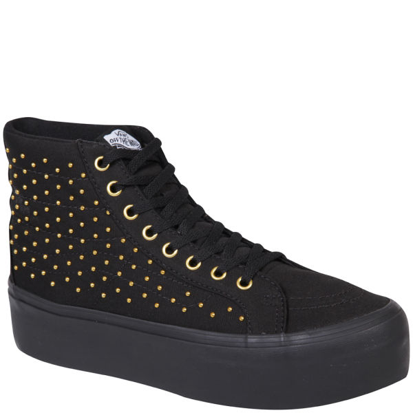 platform studded sneakers