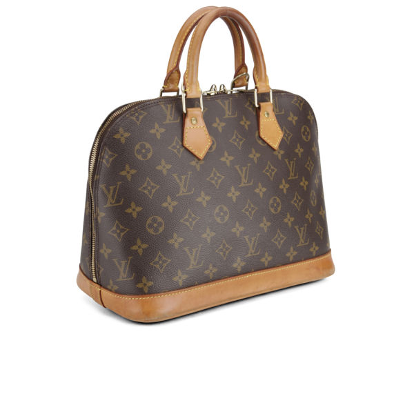 Louis Vuitton Vintage Leather Alma Bowler Bag Brown Louis Vuitton Vintage Leather Alma Bowler Bag Brown Image 2