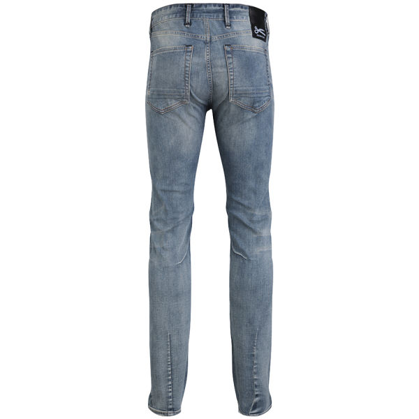 Denham Men's Upgrader Mid Rise Skinny Jeans - Light Blue - Free UK ...
