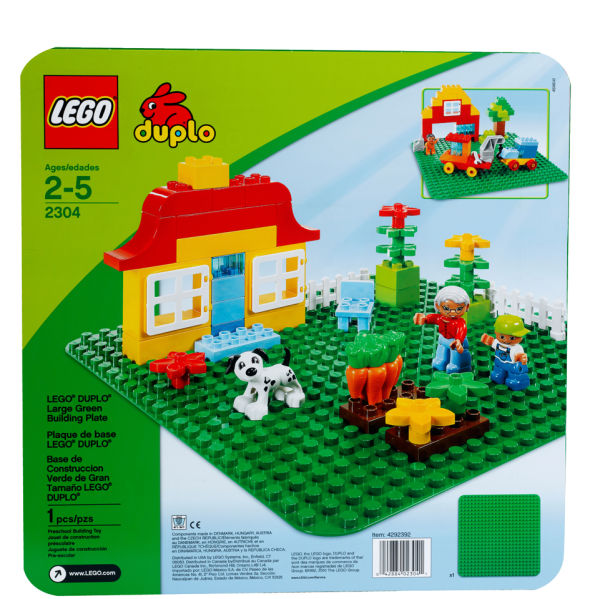 LEGO DUPLO: Large Green Building Plate (2304)