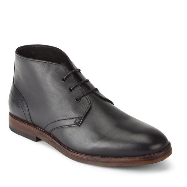 Hudson London Men's Houghton 2 Leather Desert Chukka Boots - Black ...