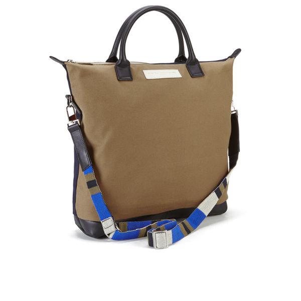 WANT LES ESSENTIELS Men's Ohare Cotton and Leather Shopper Tote Bag