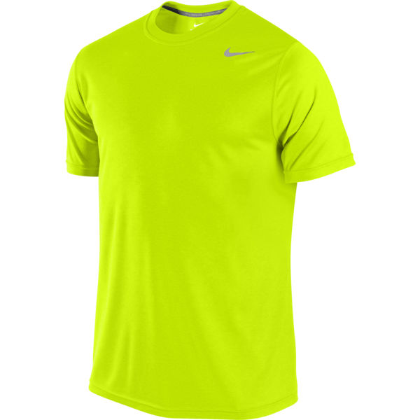 Nike Men's Legend Poly Short Sleeve T-Shirt - Volt Green Sports ...
