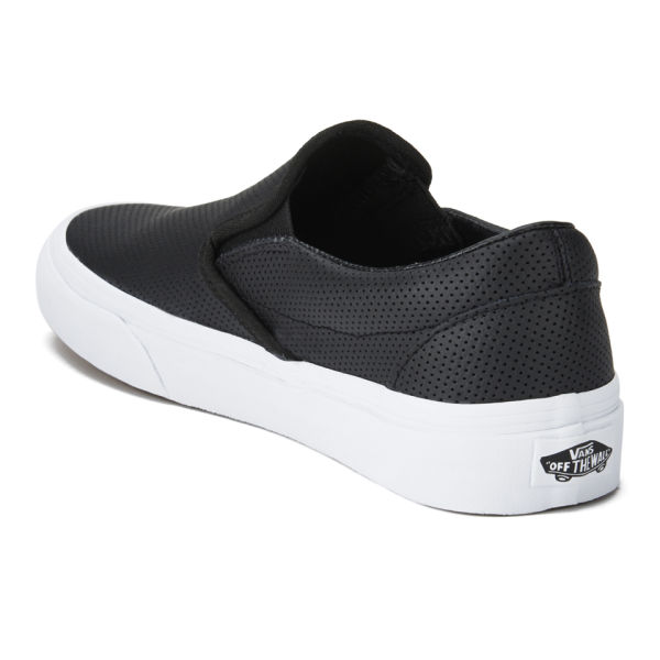 slip on leather vans womens