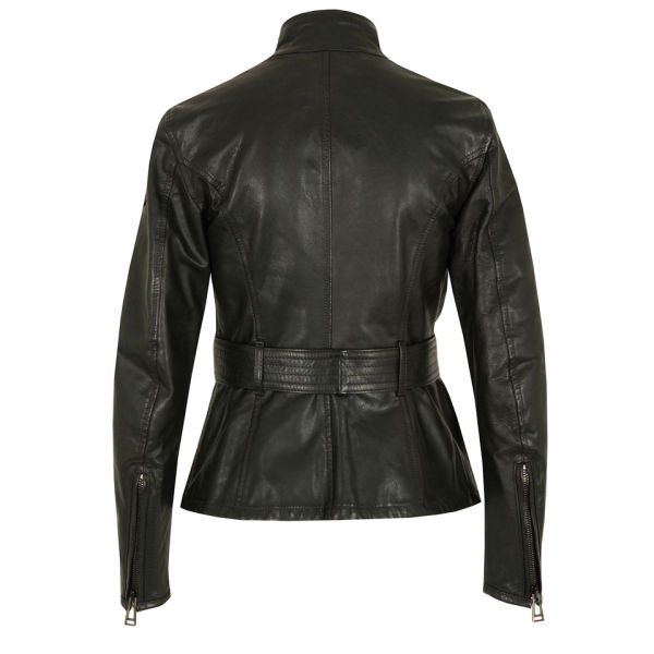 Belstaff Women's Triumph Antique Leather Jacket - Black - Free UK ...