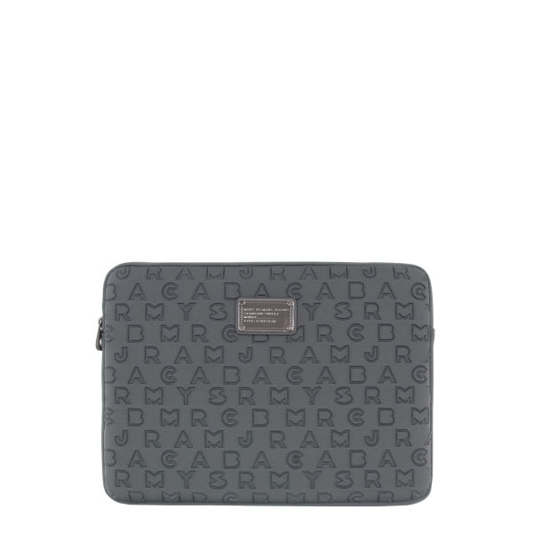 Marc by Marc Jacobs Women's 13 Inch Shadow Laptop Case - Grey - Free UK ...