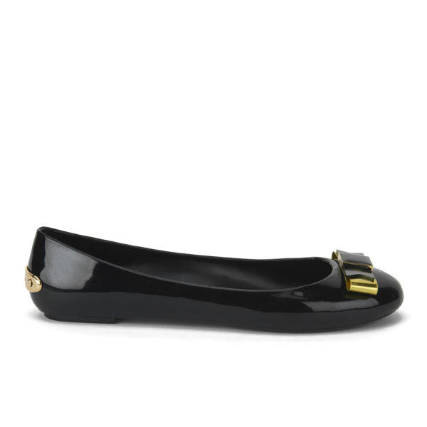 ted baker sually leather ballet pumps in black