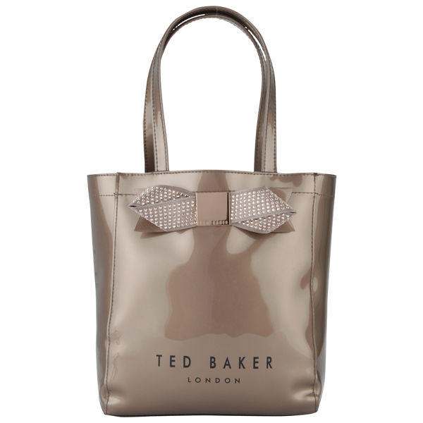 Ted Baker Women S Ticon Metallic Small Bow Gem Icon Bag Rose Gold Ted Baker Women S Ticon Metallic Small Bow Gem Icon Bag Rose Gold Image 1