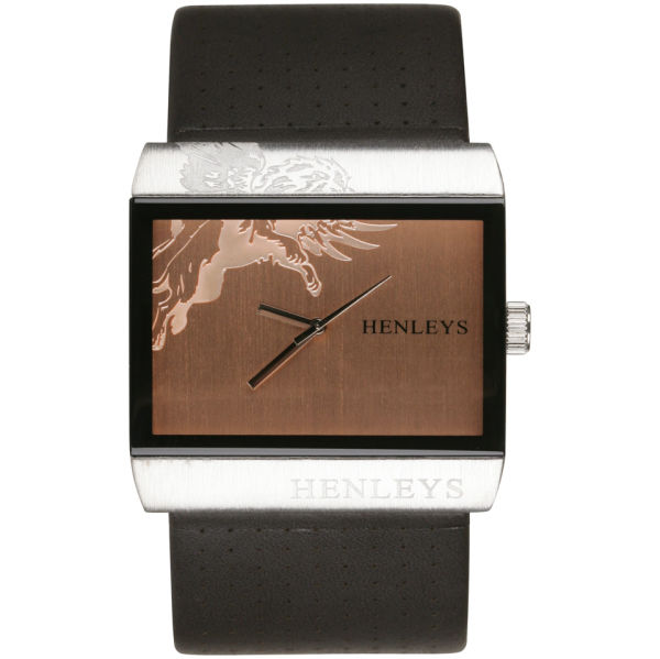 Henleys Mens Bronze Dial Watch Clothing