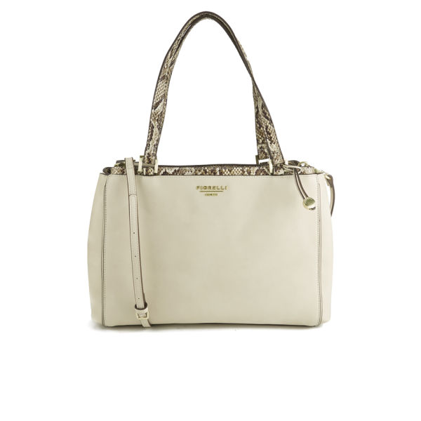 Fiorelli Women's Sophia Large Shoulder Bag Soft White Snake Mix