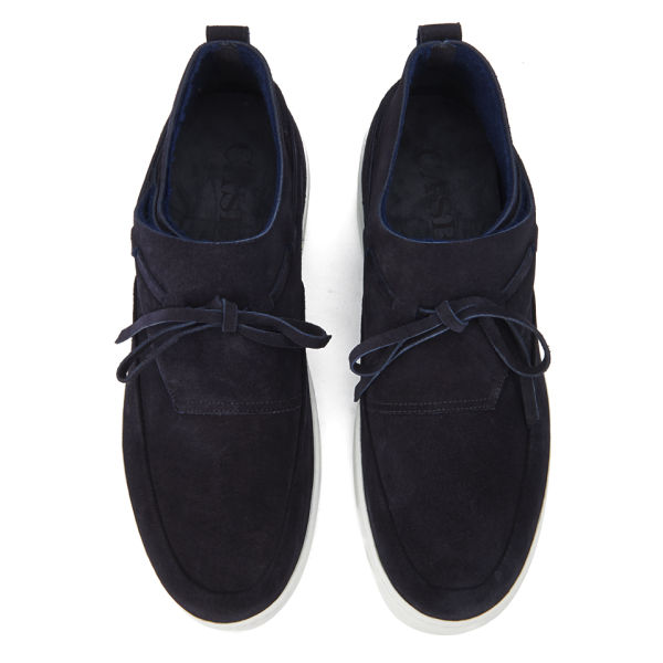Casbia Men's William Spilt Suede Trainers - Navy - Free UK Delivery ...