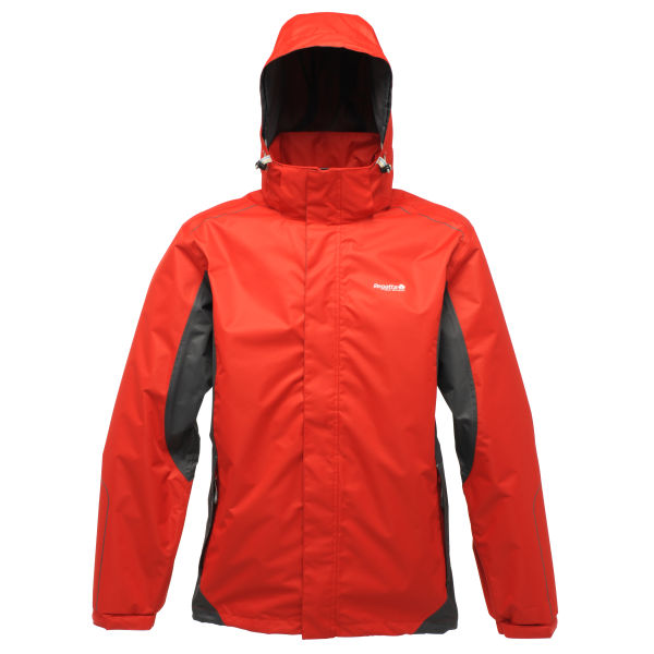 Regatta Men's Sangson Waterproof ISOTEX 5000 Jacket - Pepper Red/Grey ...