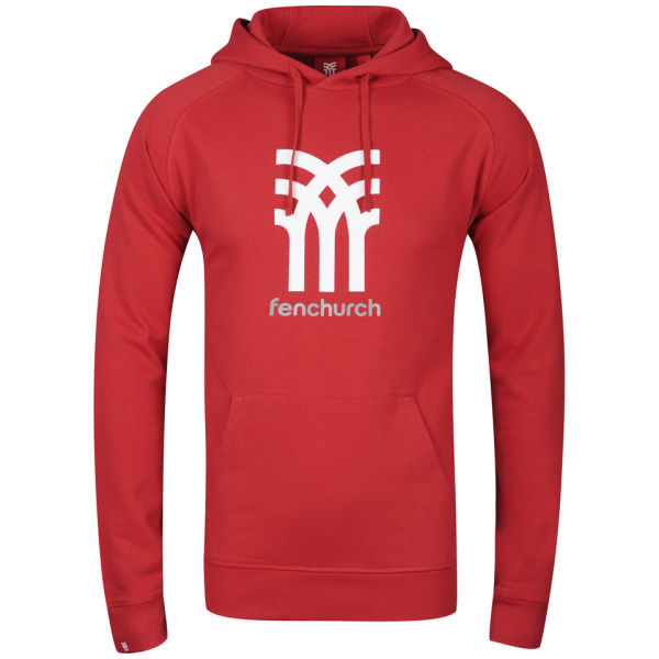 Fenchurch Men S Sweatshirt Icon Hoody Ketchup Red White Paloma Grey Mens Clothing Zavvi Us