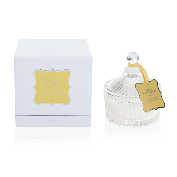 Urban Apothecary Vanilla Flower Luxury White Candle (130g) Homeware