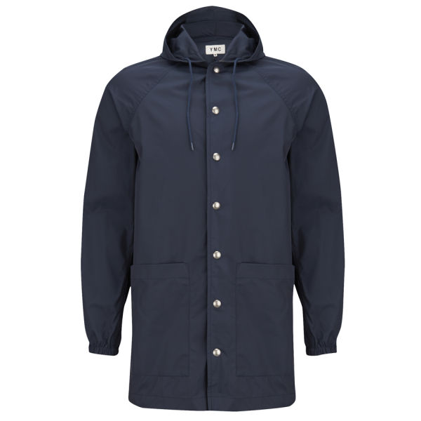 YMC Men's Coach Coat Navy Free UK Delivery over £50
