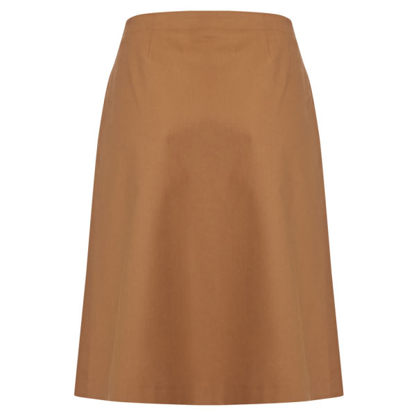 A.P.C. Women's Pli Creux Skirt - Caramel - Free UK Delivery over £50
