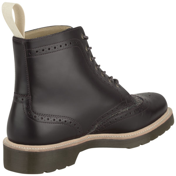 Dr. Martens Men's Windsor Bentley Leather Brogue Boots Oxblood