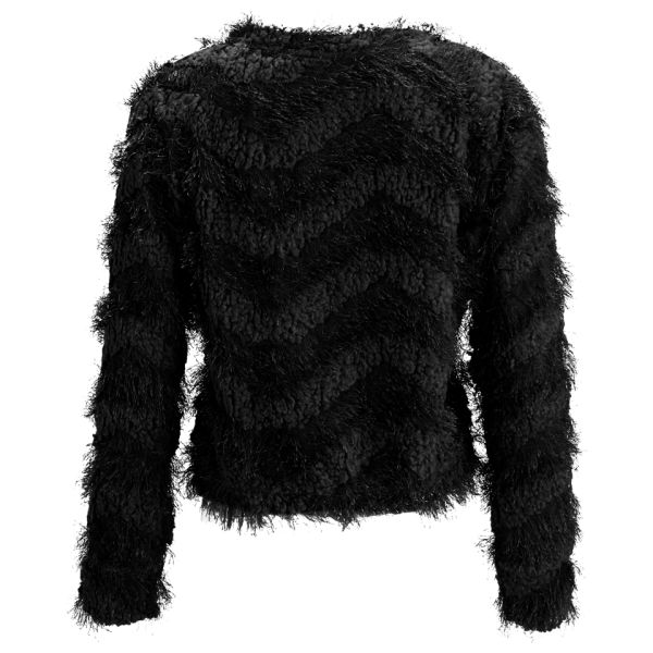 Vero Moda Women's Hairy Knitted Jumper - Black Womens Clothing | TheHut.com