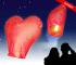Love Heart Flying Lanterns Love Heart Flying Lanterns