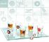 Snakes and Ladders Shot Glass Set Snakes and Ladders Shot Glass Set