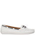 Sebago Women's Bala Moccasin Boat Shoes - White/Navy - Free UK Delivery ...