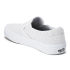 white perf leather slip on vans