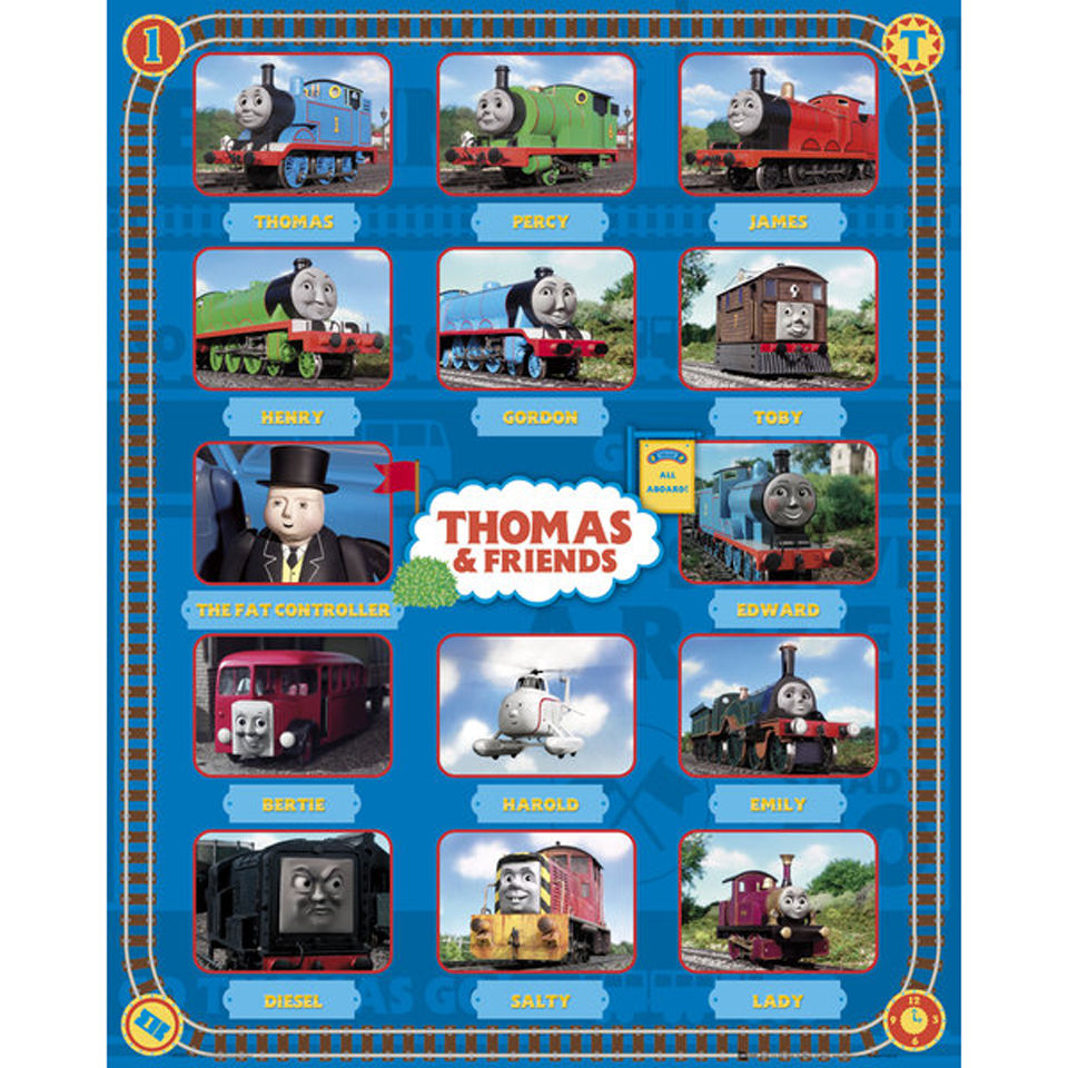 Thomas And Friends Characters Poster