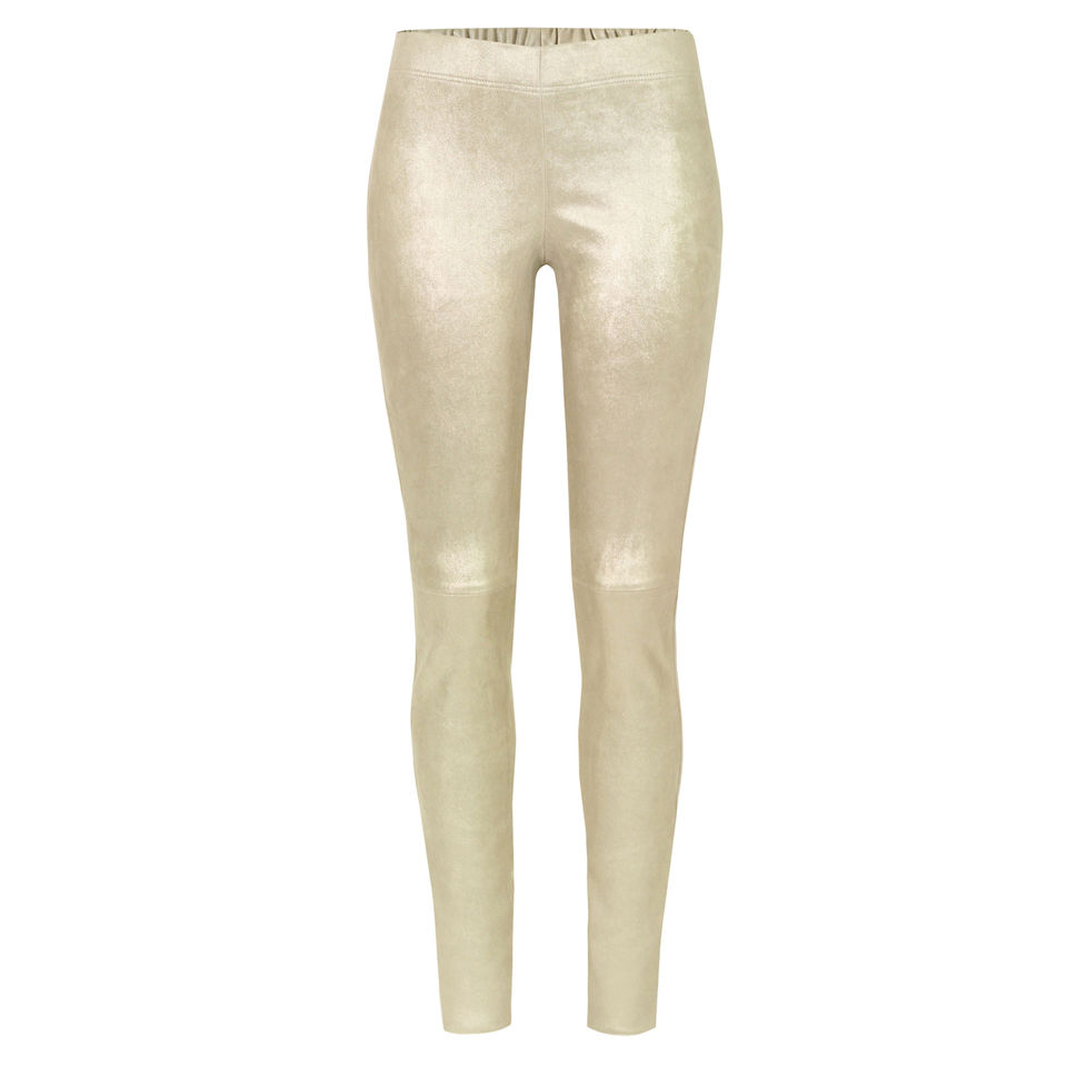 Joseph Women's 0669 Leather Leggings - Gold - Free UK Delivery over £50