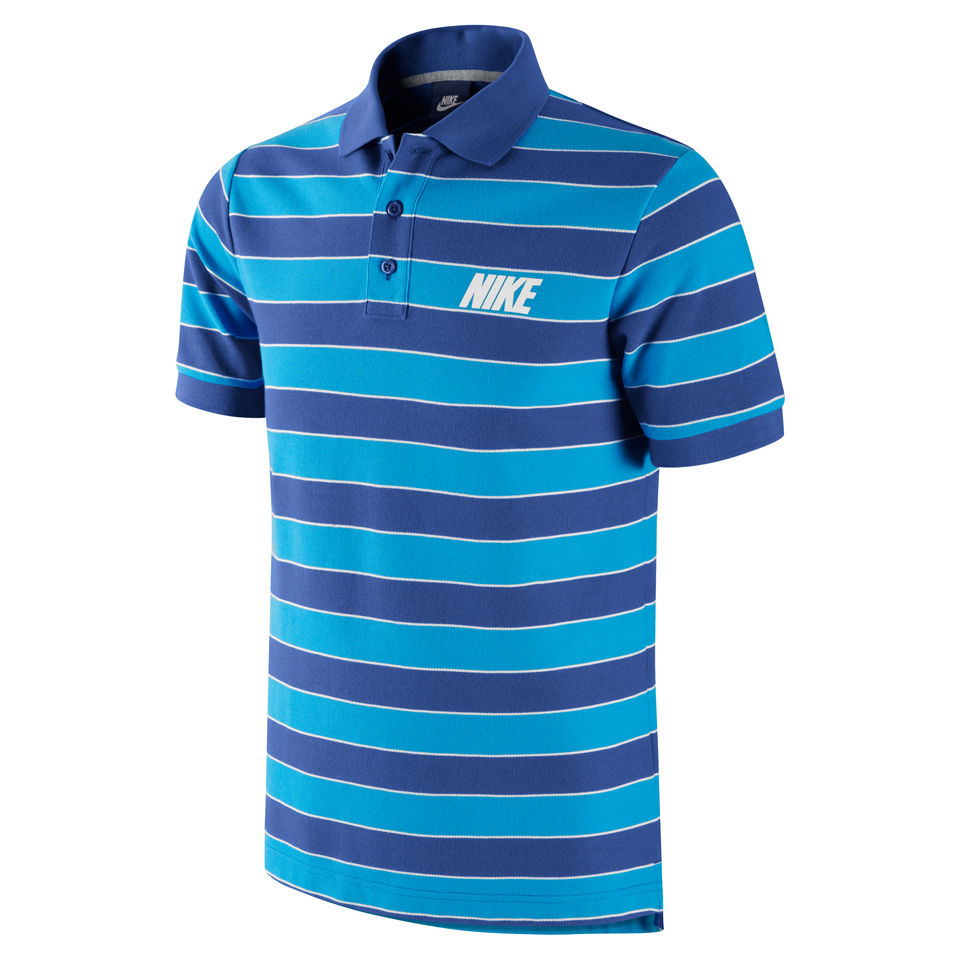Nike Men's Match-Up Striped Polo Shirt - Blue Sports & Leisure | Zavvi