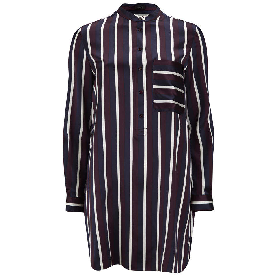Joseph Women's Stripe Loose Silk Shirt Dress - Multi - Free UK Delivery ...