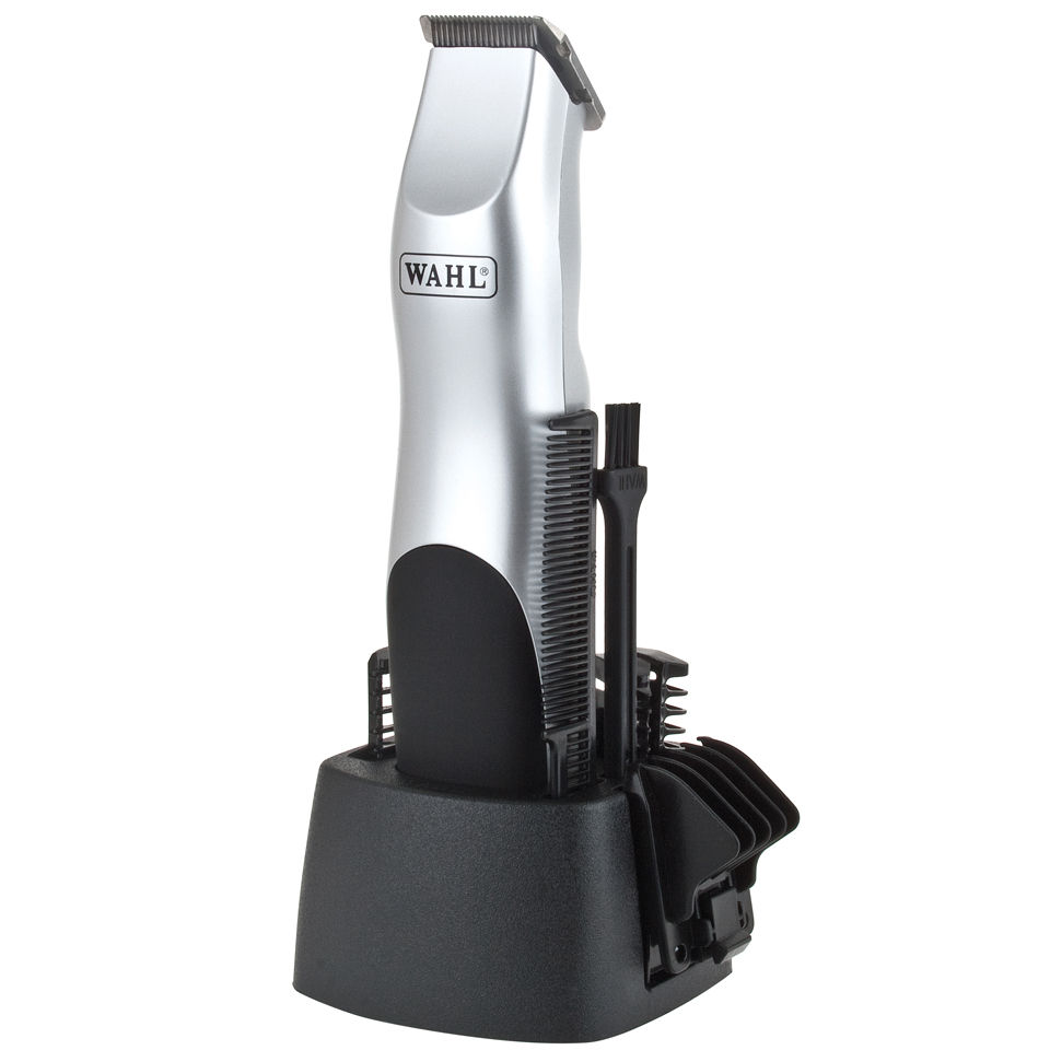 Wahl 9906-2017 Silver Groomsman Battery Hair, Beard And Moustache Trimmer Set