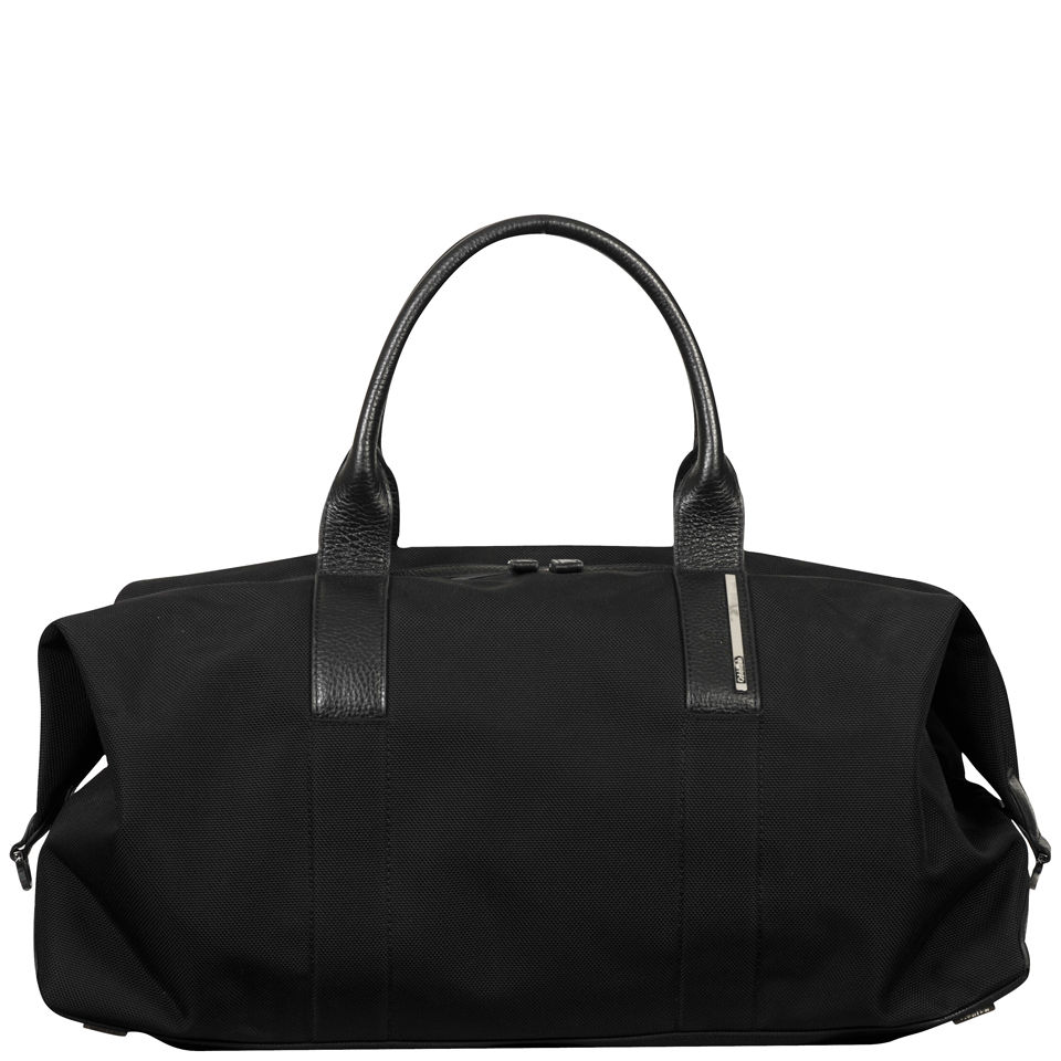 calvin klein leather duffle bag
