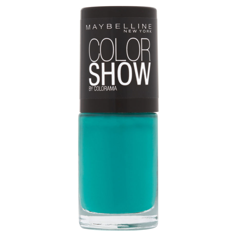 Maybelline New York Color Show Nail Lacquer   120 Urban Turquoise 7ml      Health & Beauty