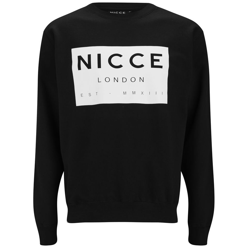 nicce sweatshirt black mens