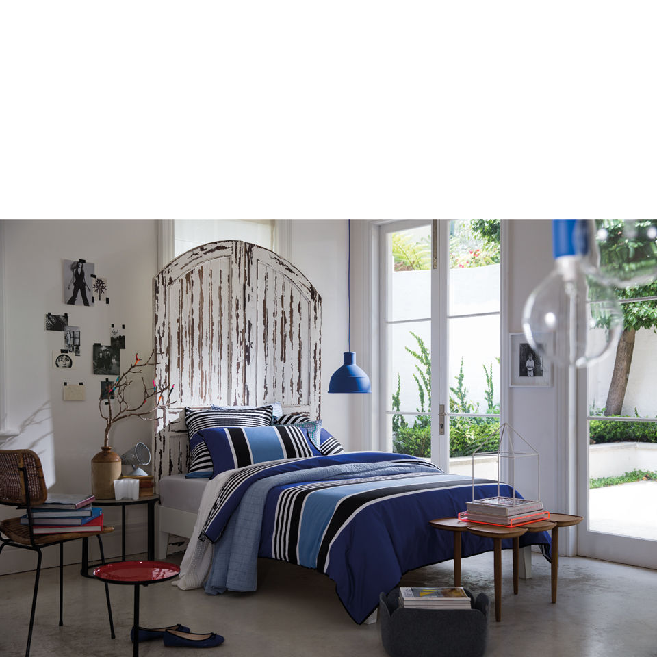 Sheridan Rafferty Standard Pillowcases Blue Stripe IWOOT