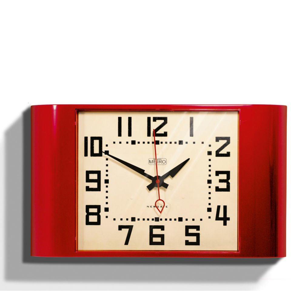 Newgate Metro Wall Clock Red IWOOT