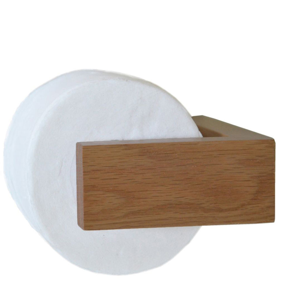 Wireworks - Wall Toilet Roll Holder - Oak